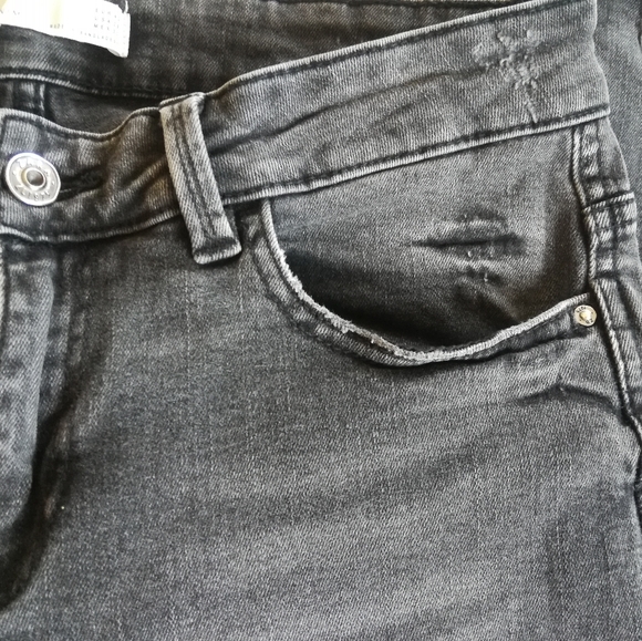 Zara Size 8 Skinny Leg Cut Gray Jeggings - Picture 6 of 12